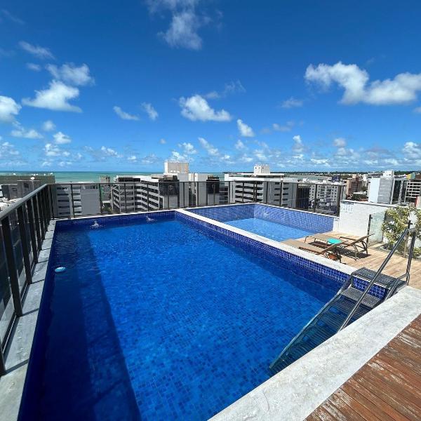 Melhores Flats - Tranquilo, perto do mar de Tambaú