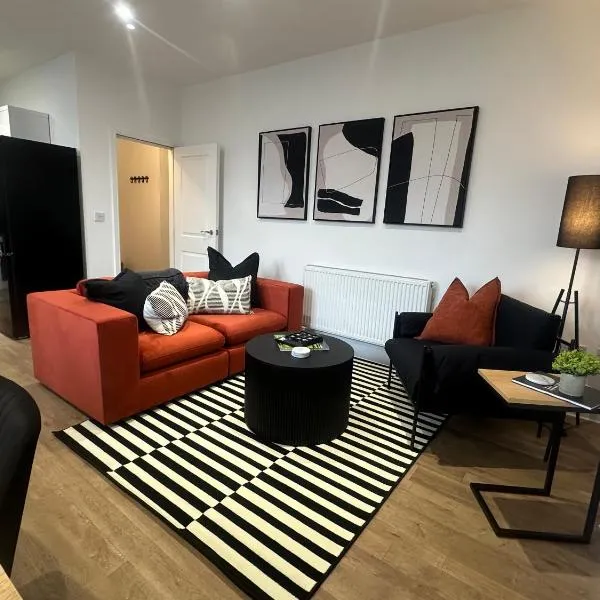 Gorgeous Town Centre 3-Bed 2-Bath Apartment Parking Available, hotel v destinaci Harrogate