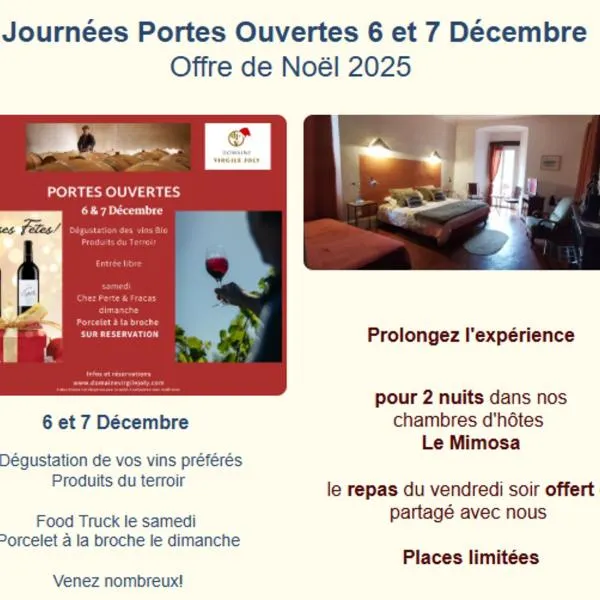 Chambres d'Hôtes Le Mimosa, ξενοδοχείο σε Saint-Saturnin-de-Lucian