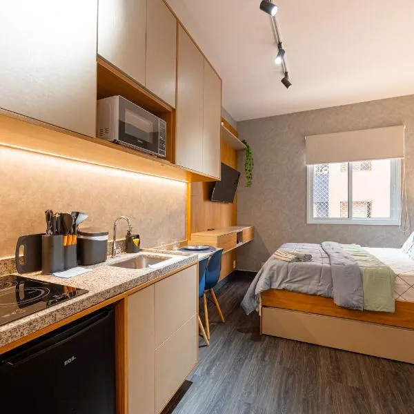 Hospedez - Estudio Neo São Caetano, ξενοδοχείο σε Σάο Καετάνο Ντο Σουλ