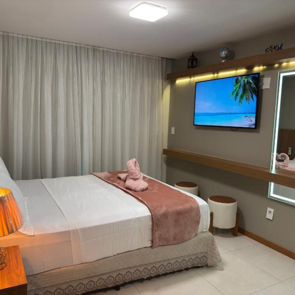 Magnífico APARTAMENTO de Charme - 3 quartos AR CONDICIONADOS SPLIT - Beira Mar, 2 banheiros, 2 Vagas Garagem, 4 Varandas, 2 Elevadores, Redes para Descanso, Wi-Fi, Air Fryer, Disney Plus, HBO Max, Cadeiras de Praia e Caixa Térmica - Foto 2
