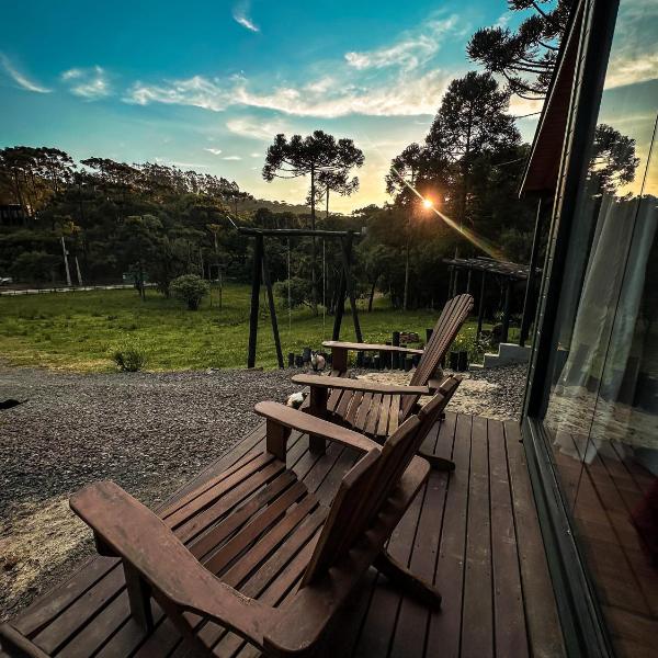 Cabana com Cachoeira