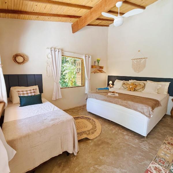 Falésia House Cumuruxatiba - pé na areia