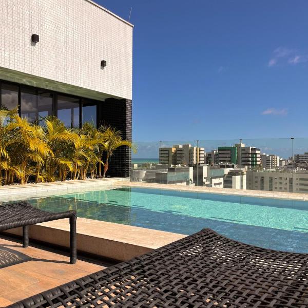 Faça Tudo a Pé, Flat Capri - Caminhe 2 min até a Praia - Piscina e Academia - Foto 4