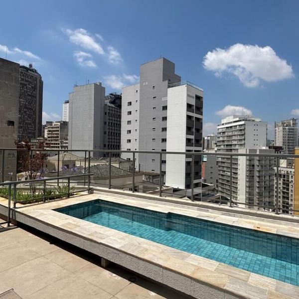 Studio 10 - 50m do Metrô - Piscina na cobertura - Centro SP - Foto 4