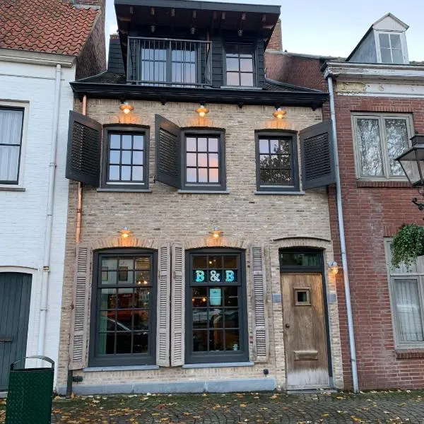 Herenhuis aan het water in centrum Sluis, hotel en Sluis