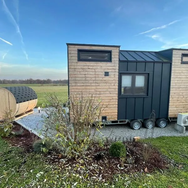 Tinyhaus mit Sauna -RESET im Vilstal - Zurück zum Ursprung，位于Aldersbach的酒店