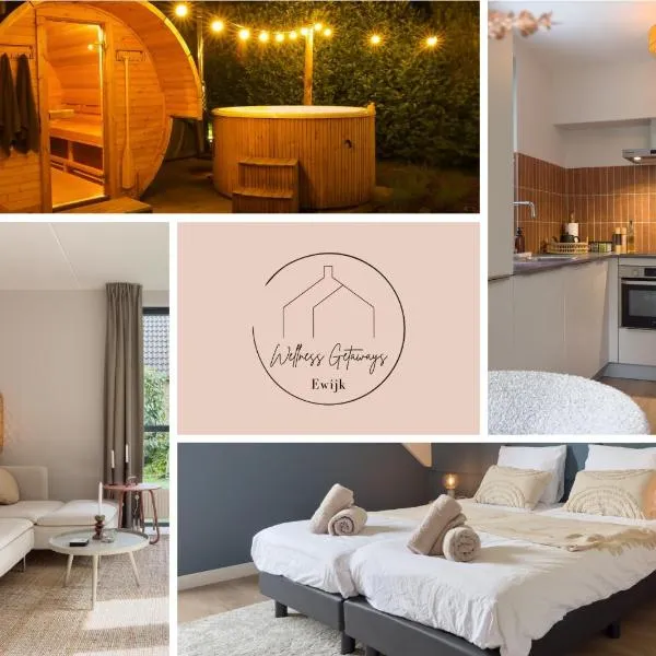 6-p Wellnesshuisje met sauna/hottub bij Nijmegen, hotel v destinaci Ewijk