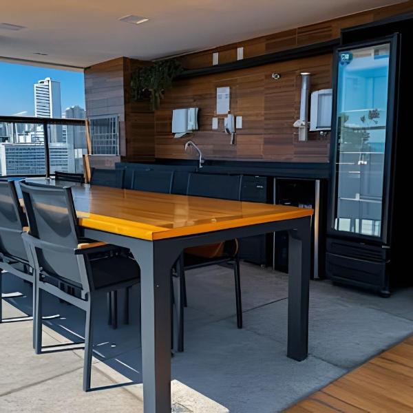 PRÓXIMO ao Farol da Barra e 400m da praia, varanda no apto & rooftop - Foto 5