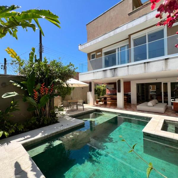 Casa com piscina, cine, churrasqueira 80m da praia - Foto 4