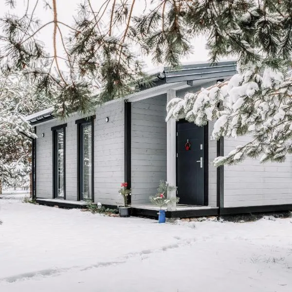 Sosnowy Raj domki nad Wkrą, готель у місті Popielżyn Dolny