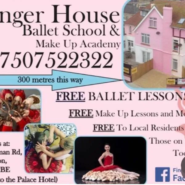 BARBIE HOUSE & BALLET & MAKE UP SCHOOL , On Ground Floor a 2 Bedroom Garden Apartment with Private Car Space , Opposite Paignton Pier , 2 Double Beds , 2 Single beds Kitchen & Air Fryer , Reception to Help you, ξενοδοχείο σε Paignton