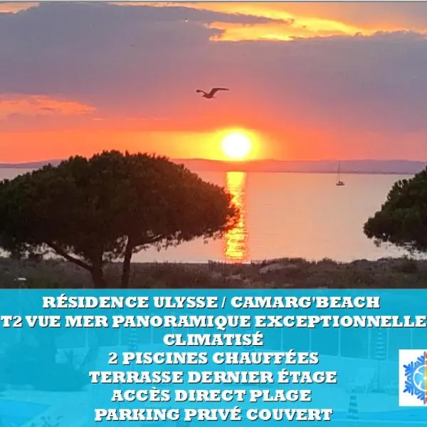 CAMARG'Beach Vue mer-Piscines-Plages-Tennis-Parking-4PERS, hotel in Le Grau-du-Roi