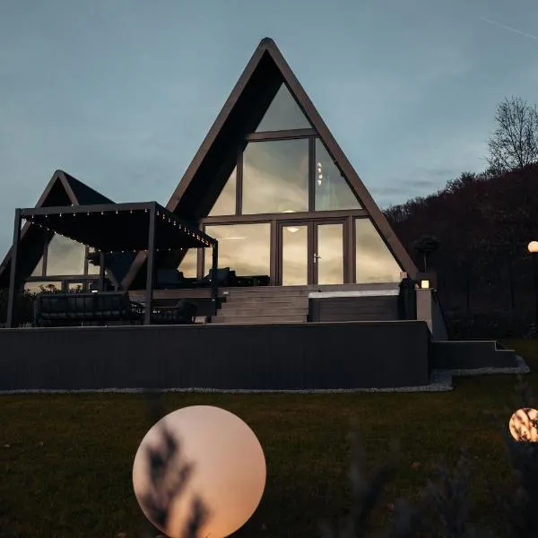 Twin Vista A-Frame Cabins, hotel Szovátán