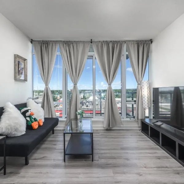 UC Stampede Condo by Train, Hospital, free UG parking & Gym, AC, full kitchen, hotel v destinaci Calgary