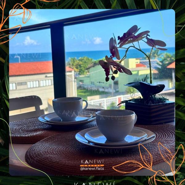 Flat com varanda e VISTA PARA O MAR em Porto de Galinhas a 50 metros da areia- Com opção de café da manhã e próximo ao Centro - Foto 5