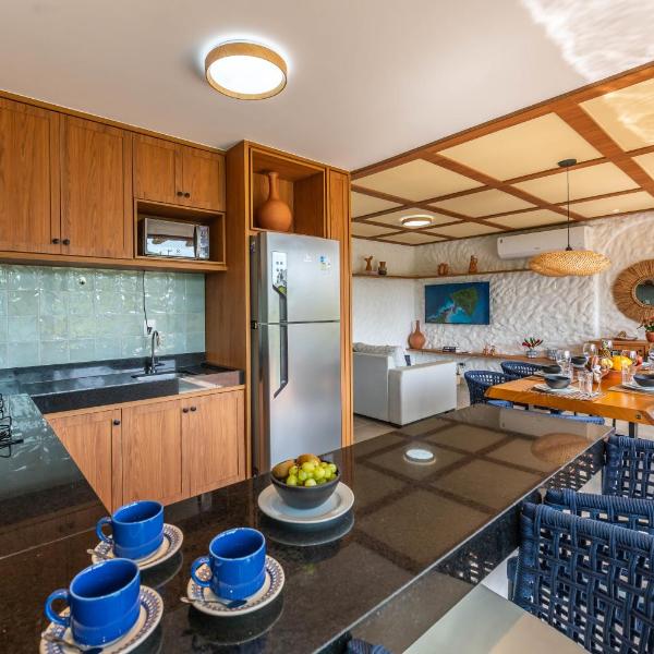 Casa Maré, 2 suítes, piscina, beira-mar - Foto 5