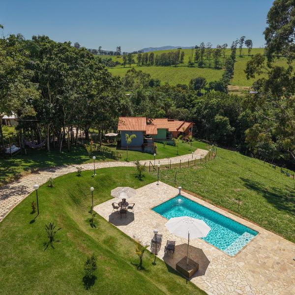 Chalé com vista para montanhas, hidro e piscina em Socorro - Refúgio Campestre - Beija-flor - Foto 4