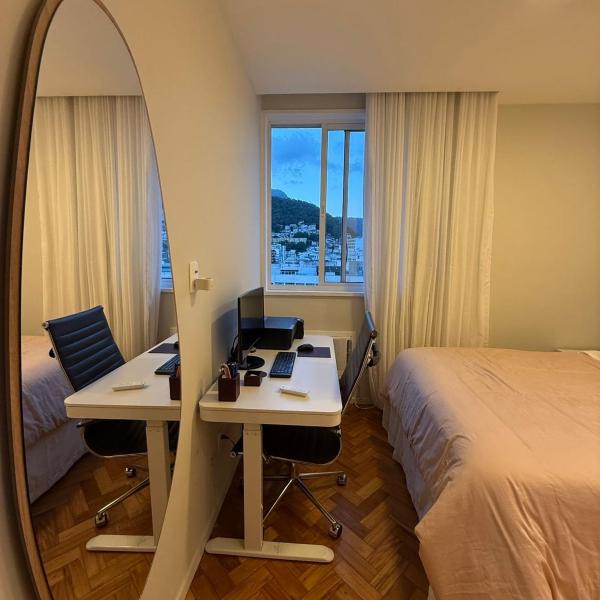 Apartamento em Copacabana com vista para o Cristo Redentor há 5 min da praia - Foto 2