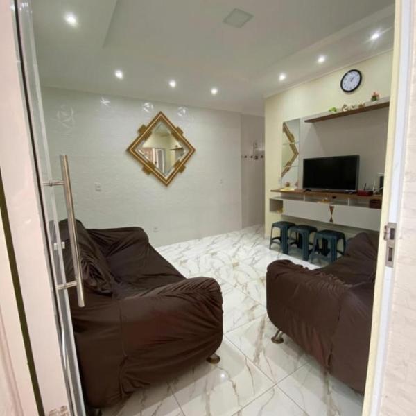 Casa Top Prox ao Sesc Bertioga 2 quartos, ar condicionado