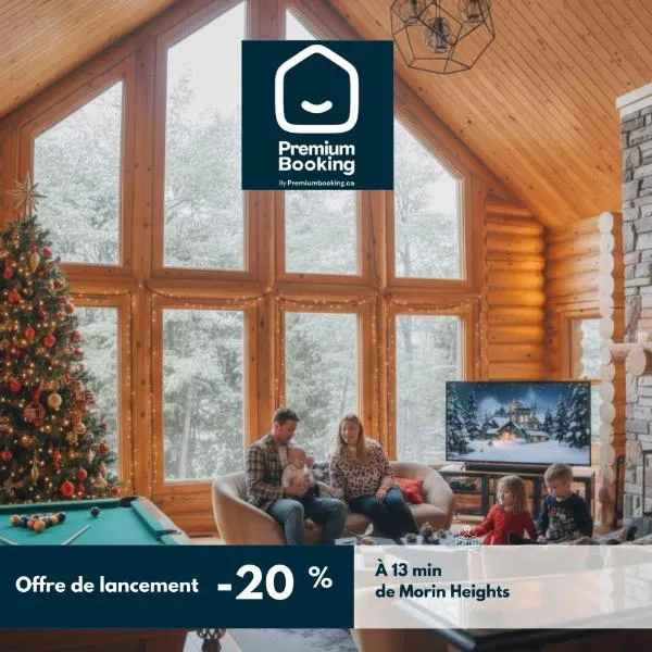 Private Hot Tub Sauna Ski Indoor Pool Bee, hotel v destinaci Mille-Isles