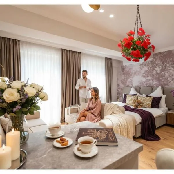 Modern Nature-Themed Studio by Blvd 16B7 with Tree Art - Pipera, hotel en Pipera