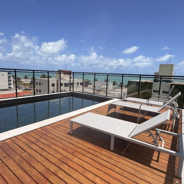 Flat Novissimo ,100M mar , praia Intermares, acomoda ate 4 pessoas