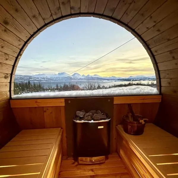 Hiet- Arctic cabin in the norwegian forrest!, hotell Tromsøs