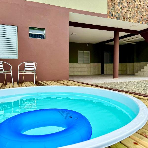 Casa Completa com Piscina Churrasqueira Wi-Fi a 300m da Praia Acomoda 10 Pessoas, 3 Quartos com Ar-Condicionado - Foto 4