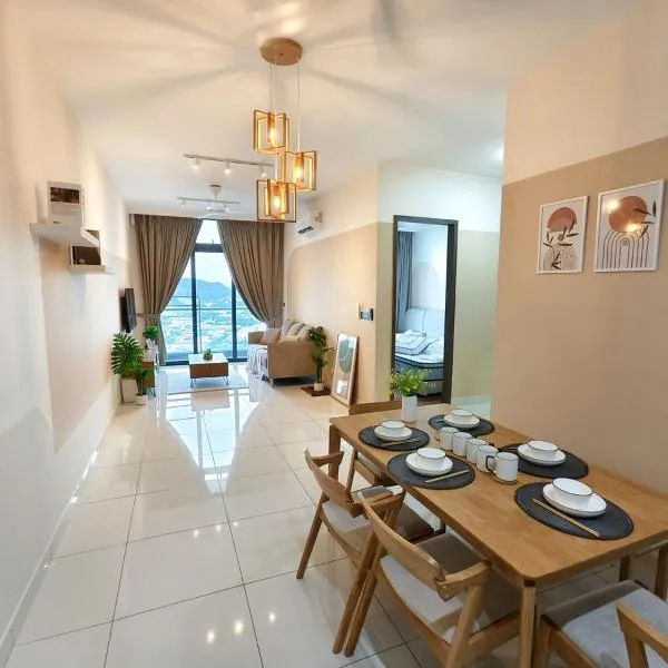 GreenHaven High Level 1BR 6pax, PetFriendly I Unblock Pool View, Netflix & Coway I Permas CIQ, hotel v destinaci Johor Bahru