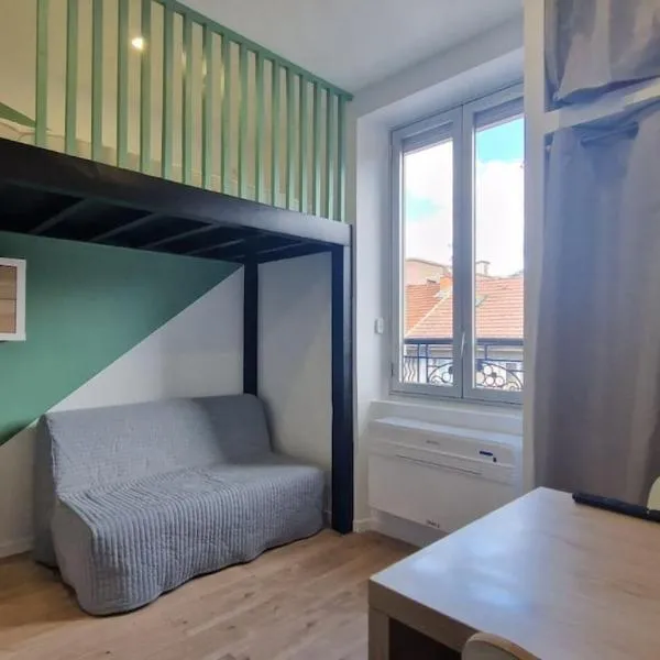 Studio Cosy - Proche Tram et Gare de Grenoble، فندق في Fontaine