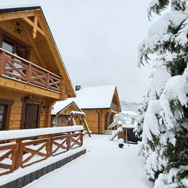 Domki z bali na miedzy，位于皮夫尼奇纳的酒店