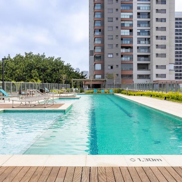 AP com Vaga e Piscina - Metrô Borba Gato, Prox Consulado Americano, Berrine, Brooklin, Morumbi e Aeroporto Congonhas