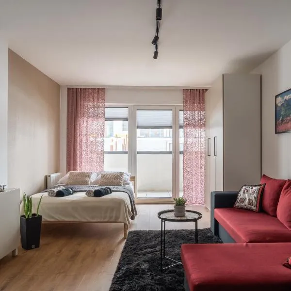 Apartament Szarotka 1 z balkonem - parking w cenie - IZBY PODHALAŃSKIE โรงแรมในโนวือตาร์ก