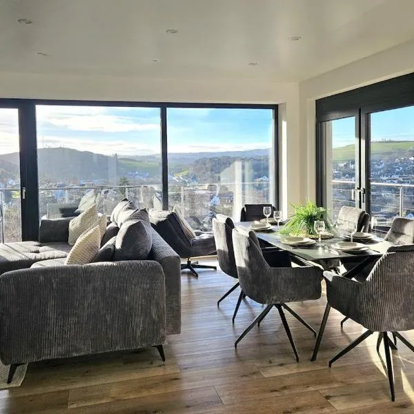 Moderne 3-Zimmer-Wohnung mit Panoramablick, Hotel in Bad Berleburg