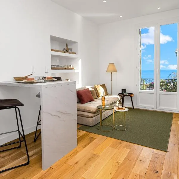 Bord de mer - Beau 2 pièces rénové - Parking - EX – hotel w mieście Èze