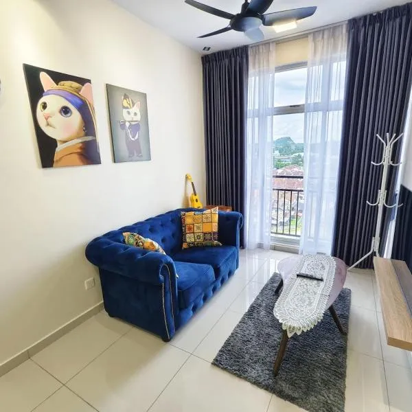 Cat Theme, Seri Alam 5min to Regency & Pasir Gudang Hospital, 4pax Offer 20 Rebate for 3day Stay, Free Netflix 1 Carpark I Malay Friendly, hotel v destinaci Masai