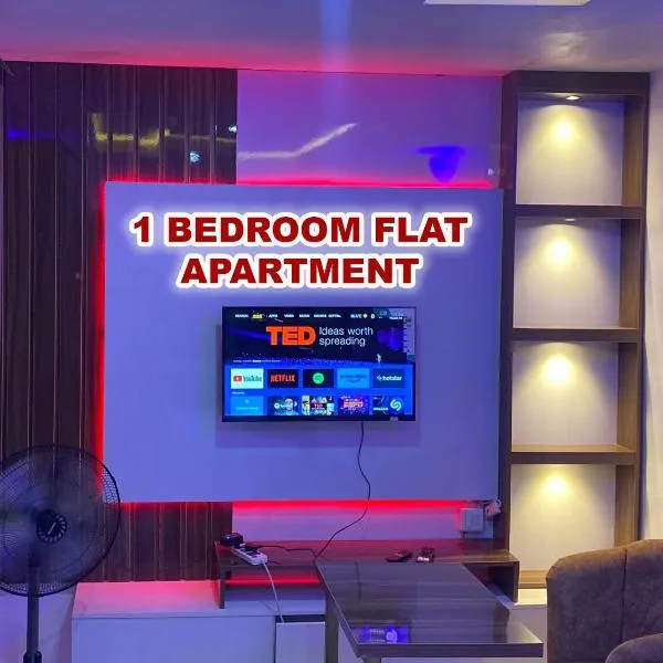 Cee&Tee SM ABK 1BEDROOM -247Electricity - Solar Inverter AC in bedroom, hótel í Abeokuta