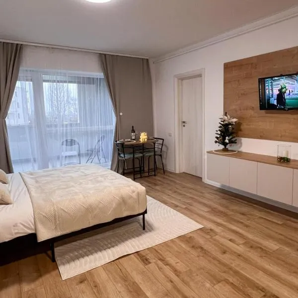 LUMO Stylish Studio Private Terrace Free Parking Near Coresi, hotel em Braşov
