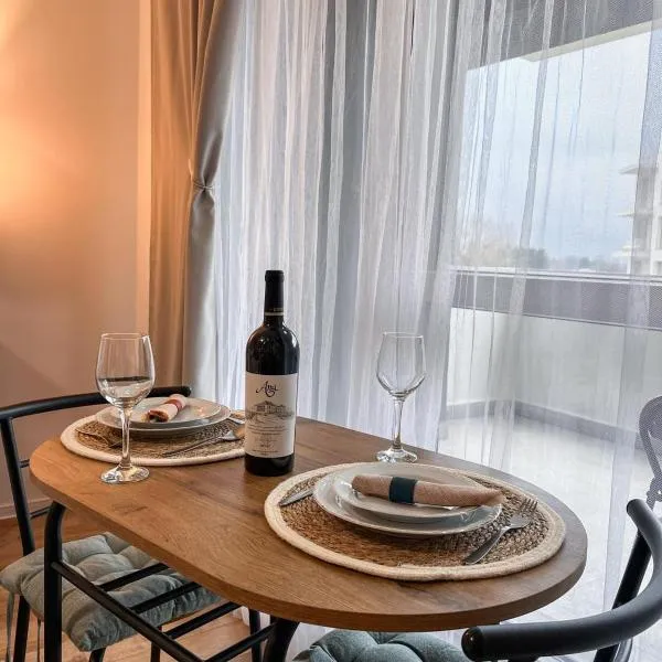 LUMO Stylish Studio Private Terrace Free Parking Near Coresi，布拉索夫的飯店