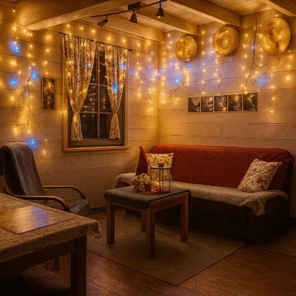 Swieta na kaszubach, Domek pod Kapeluszem sauna , opcja balii,kuligi,stok Koszałkowo，位于Pierszczewko的酒店