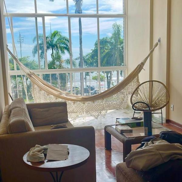 Apartamento inteiro frente mar em Santos