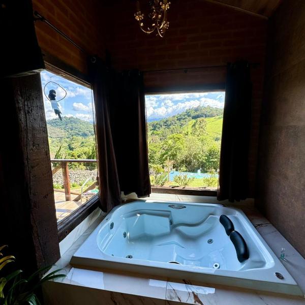Chale Da Terra Brasil, Piscina, Hidro dupla, cozinha, lareira, vista espetacular - Foto 3