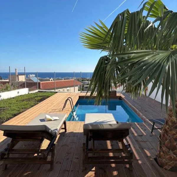 Sea View Sunrise Luxury Apartment, viešbutis mieste Rodo miestas