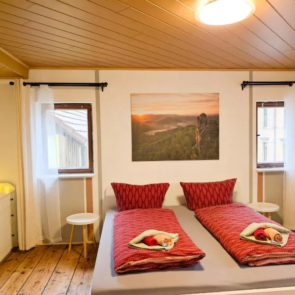 Urlaubsmagie Ferienwohnung Himmelsleiter - für bis zu 10P - mit Sauna, hotel di Sebnitz