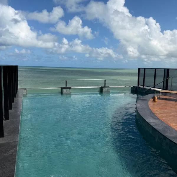 Alta Marine Flat 411 - Pé na areia com vista mar e piscina، فندق في جواو بيسوا