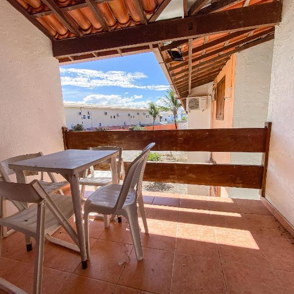 Flat com 1 quarto com ar split, sala e cozinha completa, No condomínio Portal do Atlântico a 100m praia de Taperapuã (Barraca do Gaúcho) , portaria 24hrs, piscina. - Foto 5