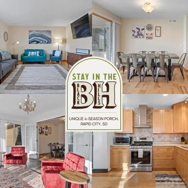 Unique 4 Season Porch 6 Queen Beds HUGE Space, hotel v destinaci Rapid City