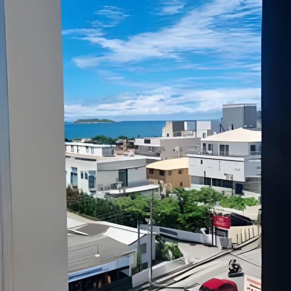 Apto com churrasqueira e vista mar dos ingleses