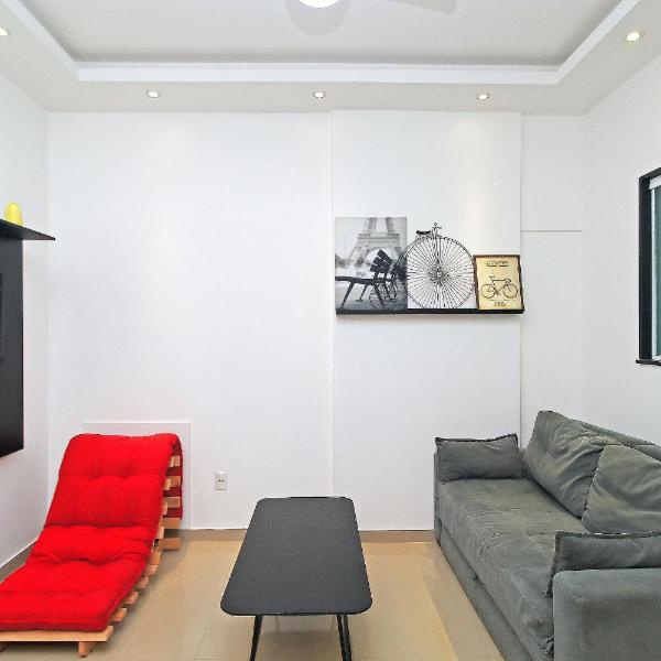 Apartamento para até 5 hóspedes na quadra da praia em Copacabana U051 - Foto 5